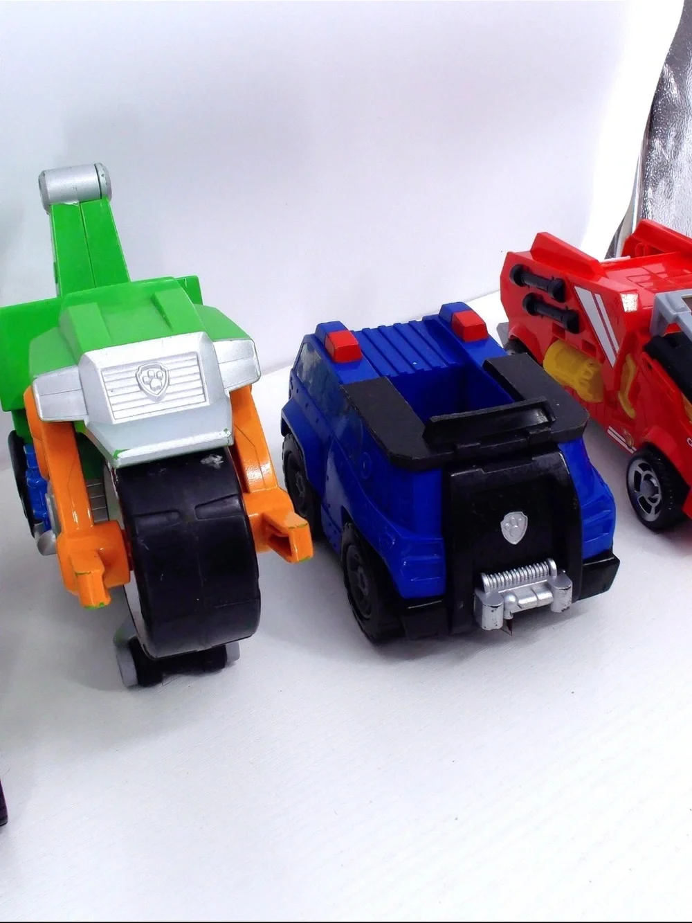 Lot of 5 PAW Patrol The Mighty Movie Toy Car Some Lights, Sounds & Figures Works